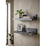 Σετ 2 ράφια Peron-Γραφίτης 90x20x15
