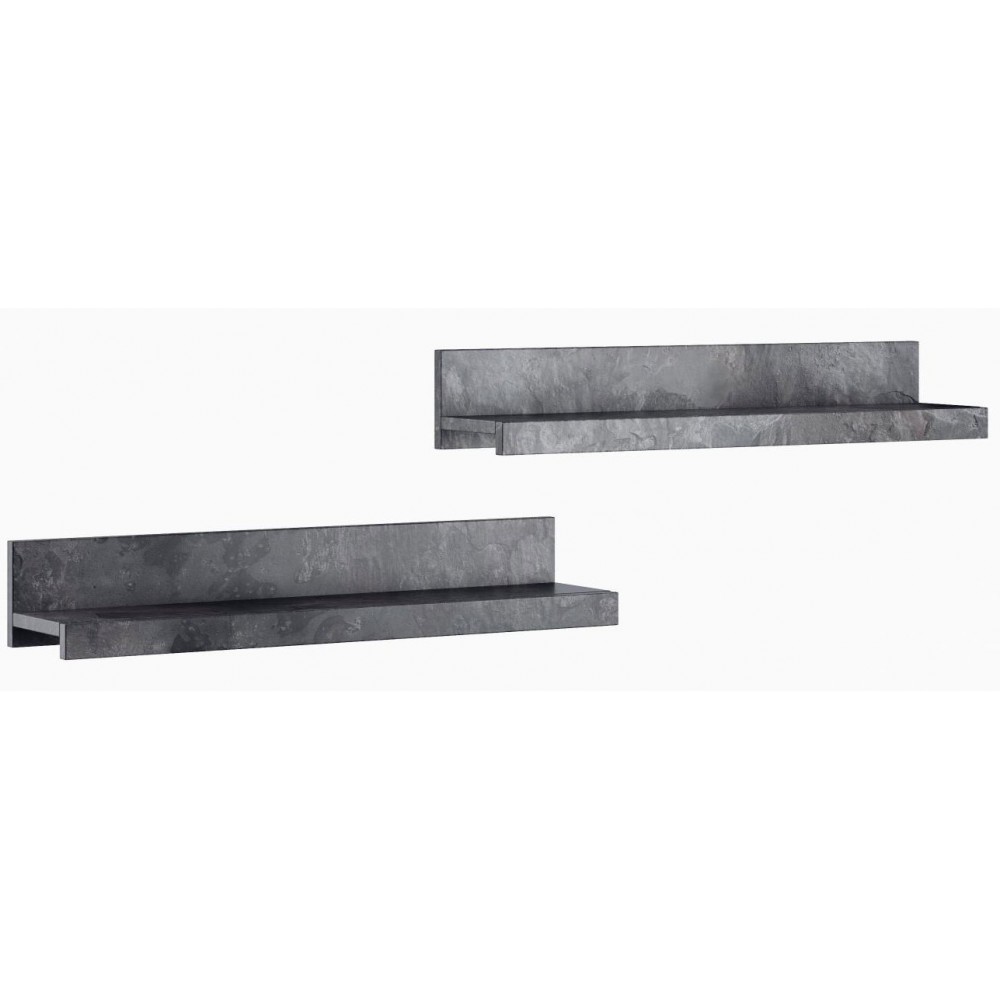 Σετ 2 ράφια Peron-Γραφίτης 90x20x15