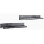 Σετ 2 ράφια Peron-Γραφίτης 90x20x15