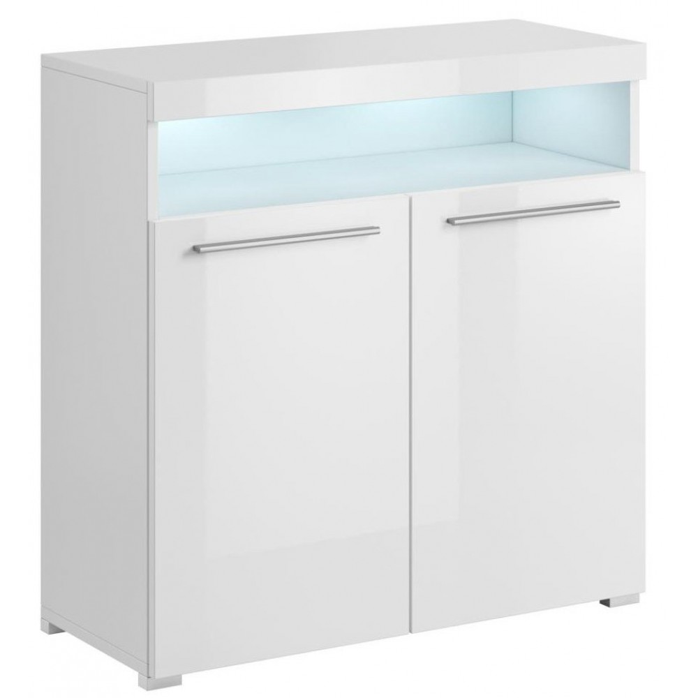 Μπουφές Peron-Λευκό Γυαλιστερό 91x39x92