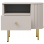 Κομοδίνο Ovelia-Δεξιά-Μπεζ 48x41.5x45