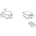 Κομοδίνο Ovelia-Δεξιά-Φυσικό 48x41.5x45
