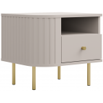 Κομοδίνο Ovelia-Αριστερά-Μπεζ 48x41.5x45