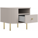 Κομοδίνο Ovelia-Αριστερά-Μπεζ 48x41.5x45