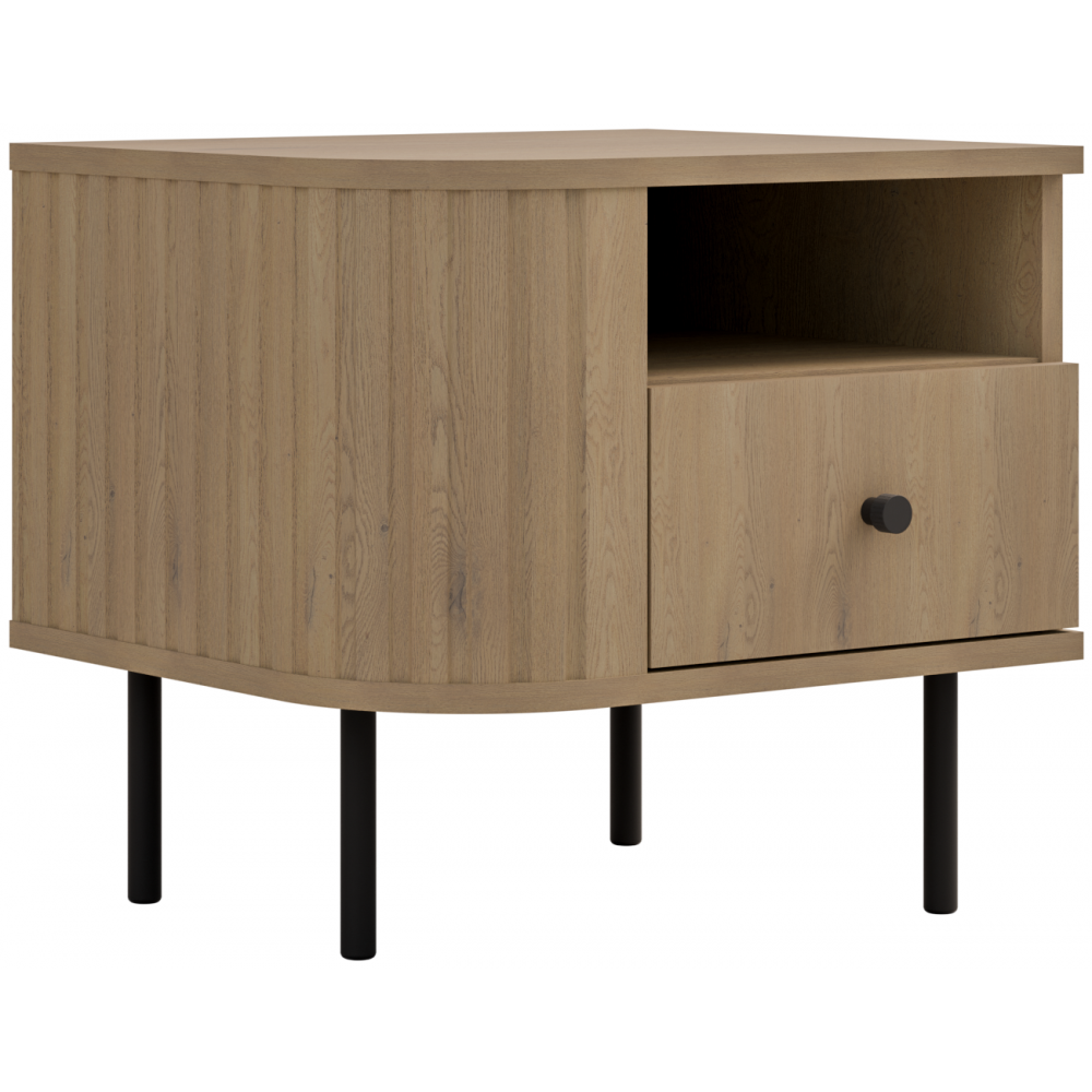 Κομοδίνο Ovelia-Αριστερά-Φυσικό 48x41.5x45