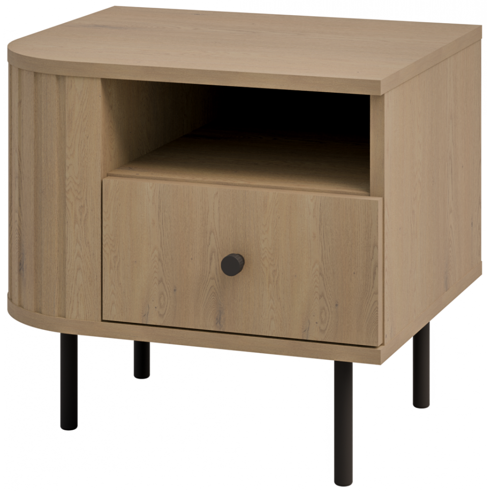 Κομοδίνο Ovelia-Αριστερά-Φυσικό 48x41.5x45