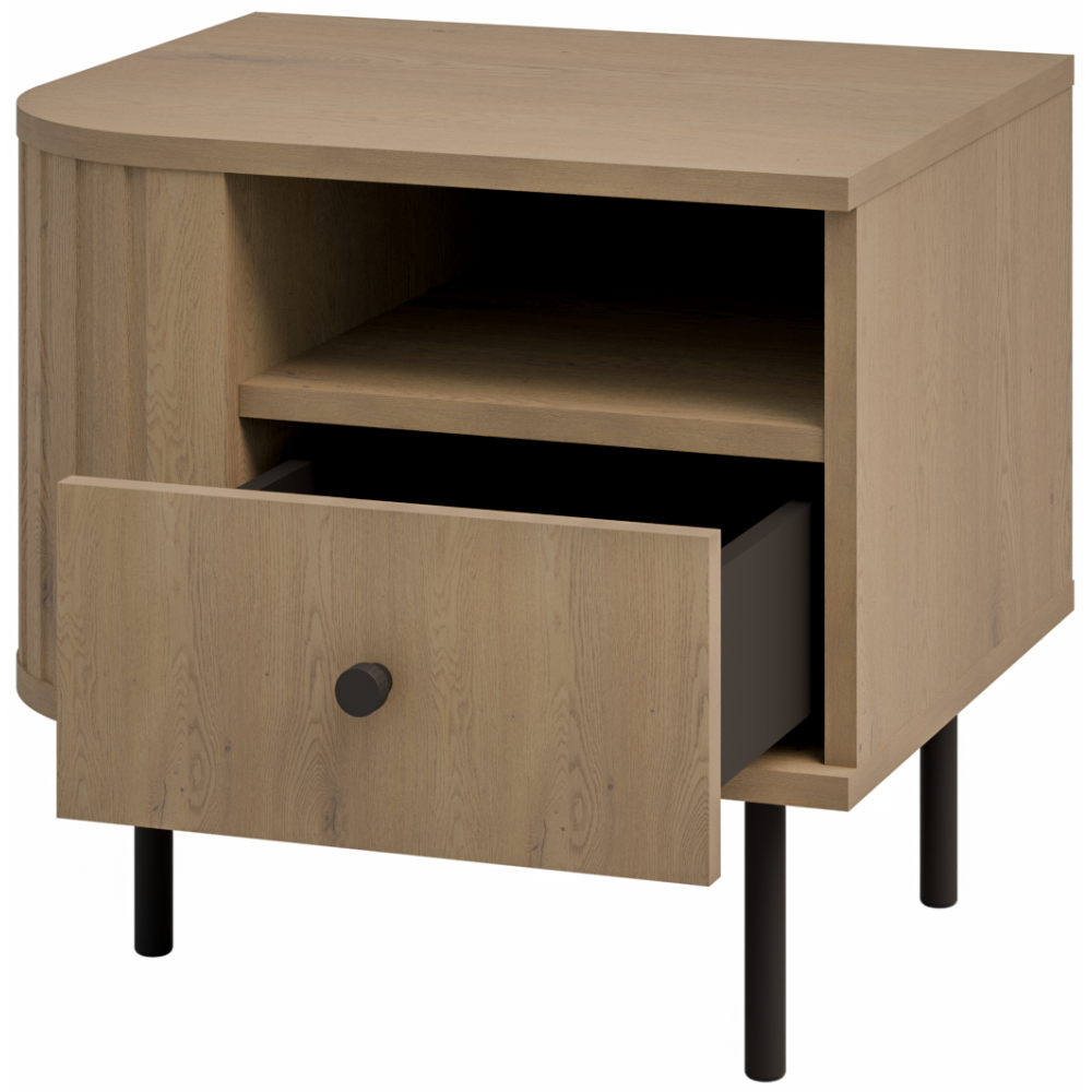 Κομοδίνο Ovelia-Αριστερά-Φυσικό 48x41.5x45