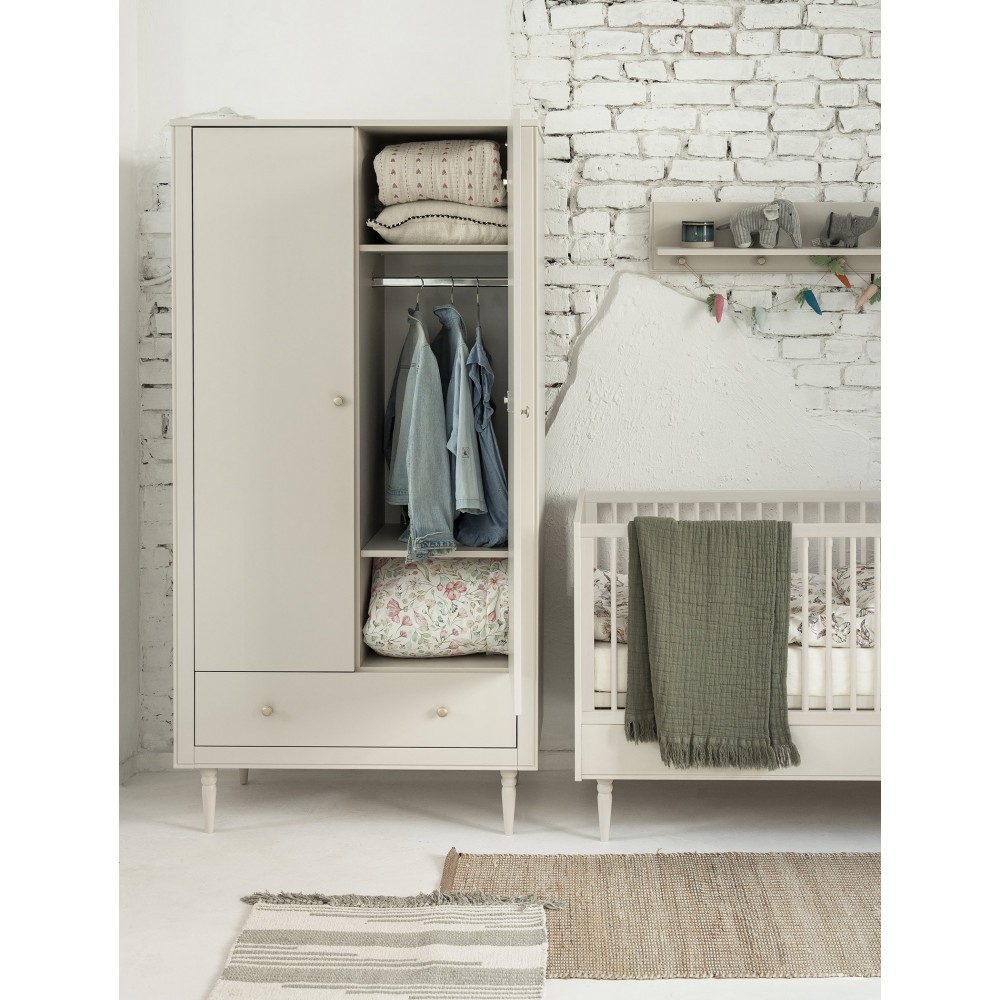 Ντουλάπα Petite Δίφυλλη 100.6x52.4x197.8