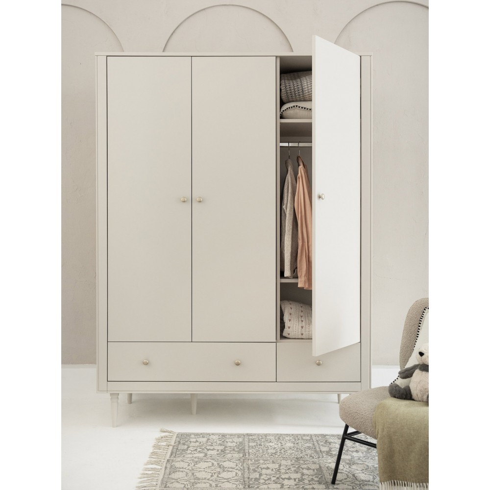 Ντουλάπα Petite Τρίφυλλη 144.9x52.4x197.8