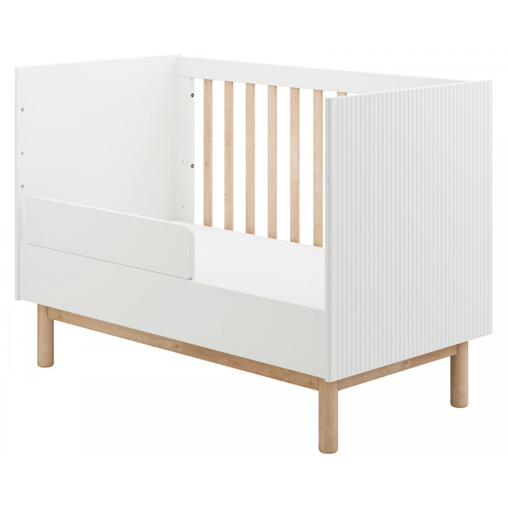Βρεφικό Κρεβάτι Miloo-60x120-Λευκό 123.6x66x87.4