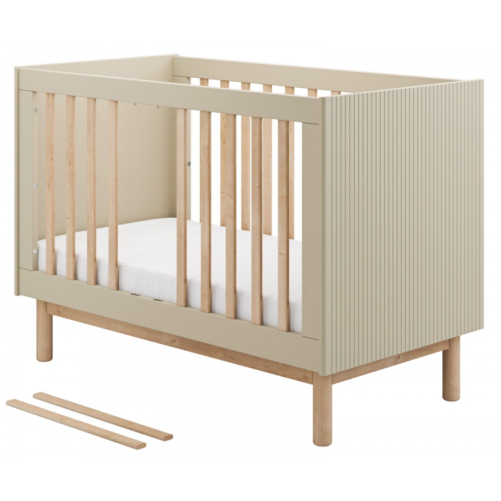 Βρεφικό Κρεβάτι Miloo-60x120-Σαμπανί 123.6x66x87.4