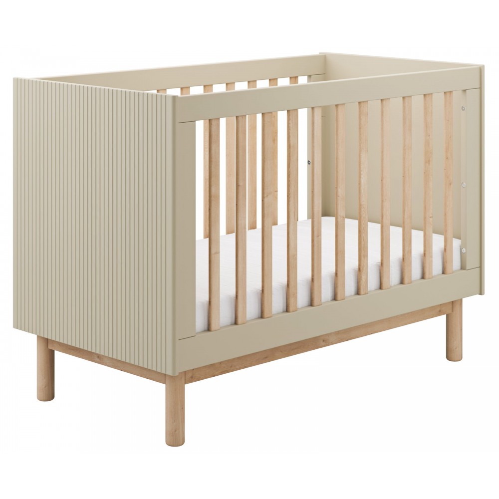 Βρεφικό Κρεβάτι Miloo-60x120-Σαμπανί 123.6x66x87.4