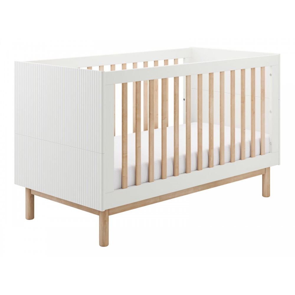 Βρεφικό Κρεβάτι Miloo-70x140-Λευκό 143.6x75.2x87.4