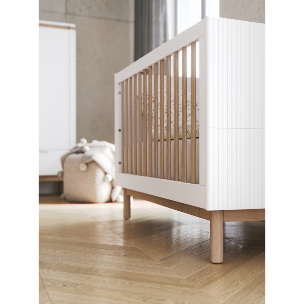 Βρεφικό Κρεβάτι Miloo-70x140-Λευκό 143.6x75.2x87.4