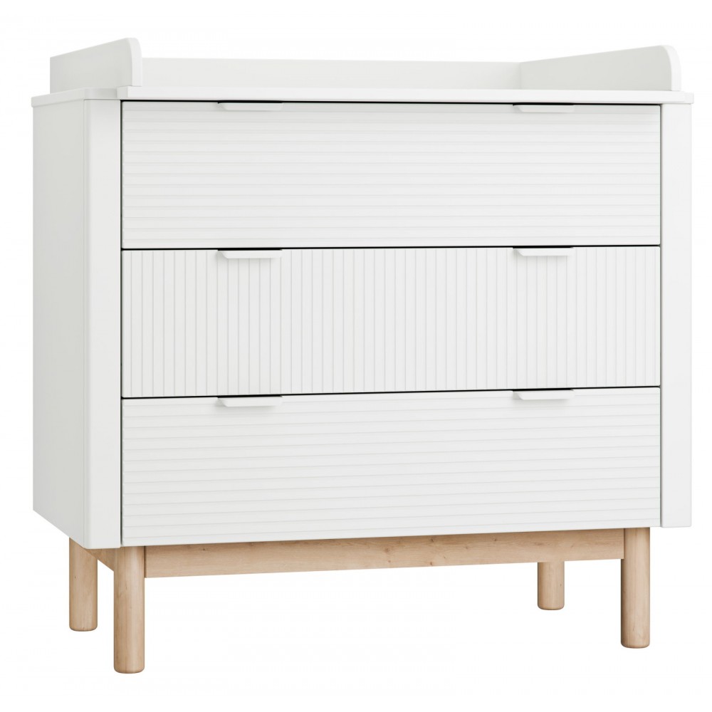 Συρταριέρα Miloo-Λευκό 100.2x52.4x90.4