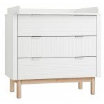 Συρταριέρα Miloo-Λευκό 100.2x52.4x90.4