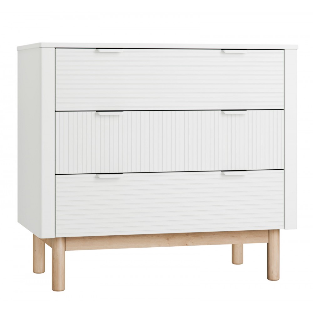 Συρταριέρα Miloo-Λευκό 100.2x52.4x90.4
