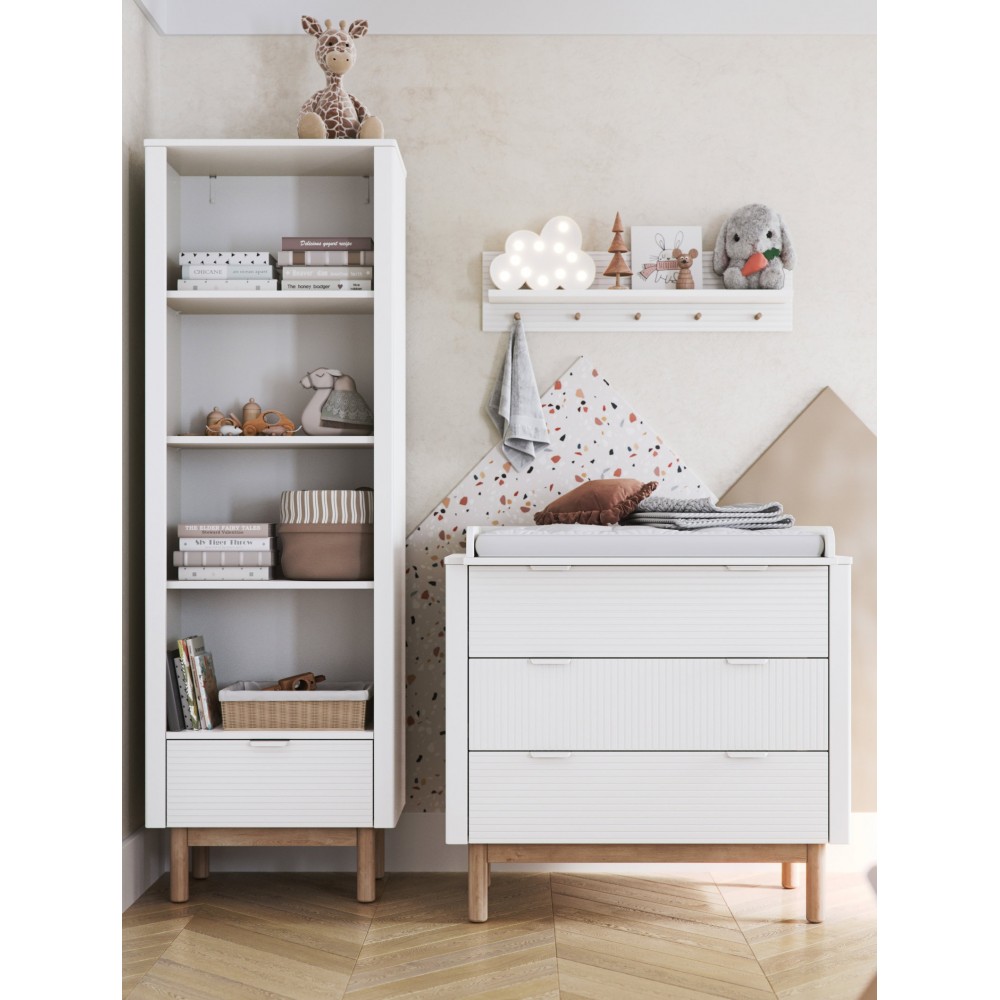 Συρταριέρα Miloo-Λευκό 100.2x52.4x90.4