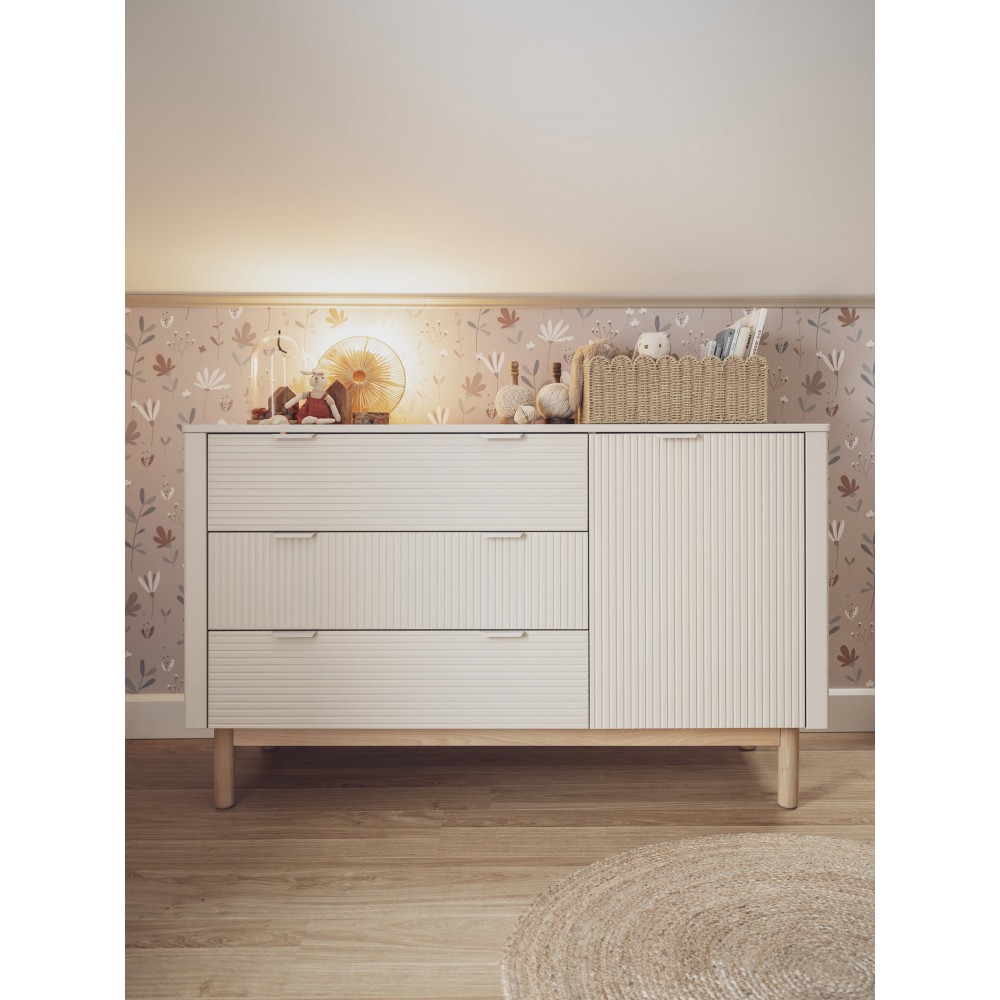 Συρταριέρα Miloo II-Σαμπανί 144.5x52.4x90.4