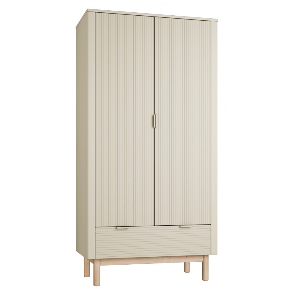 Ντουλάπα Miloo Δίφυλλη 100.2x52.4x197.8