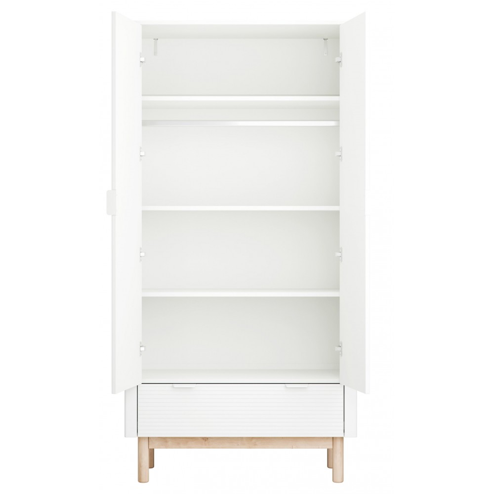 Ντουλάπα Miloo Δίφυλλη 100.2x52.4x197.8