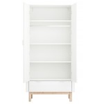 Ντουλάπα Miloo Δίφυλλη-Λευκό 100.2x52.4x197.8