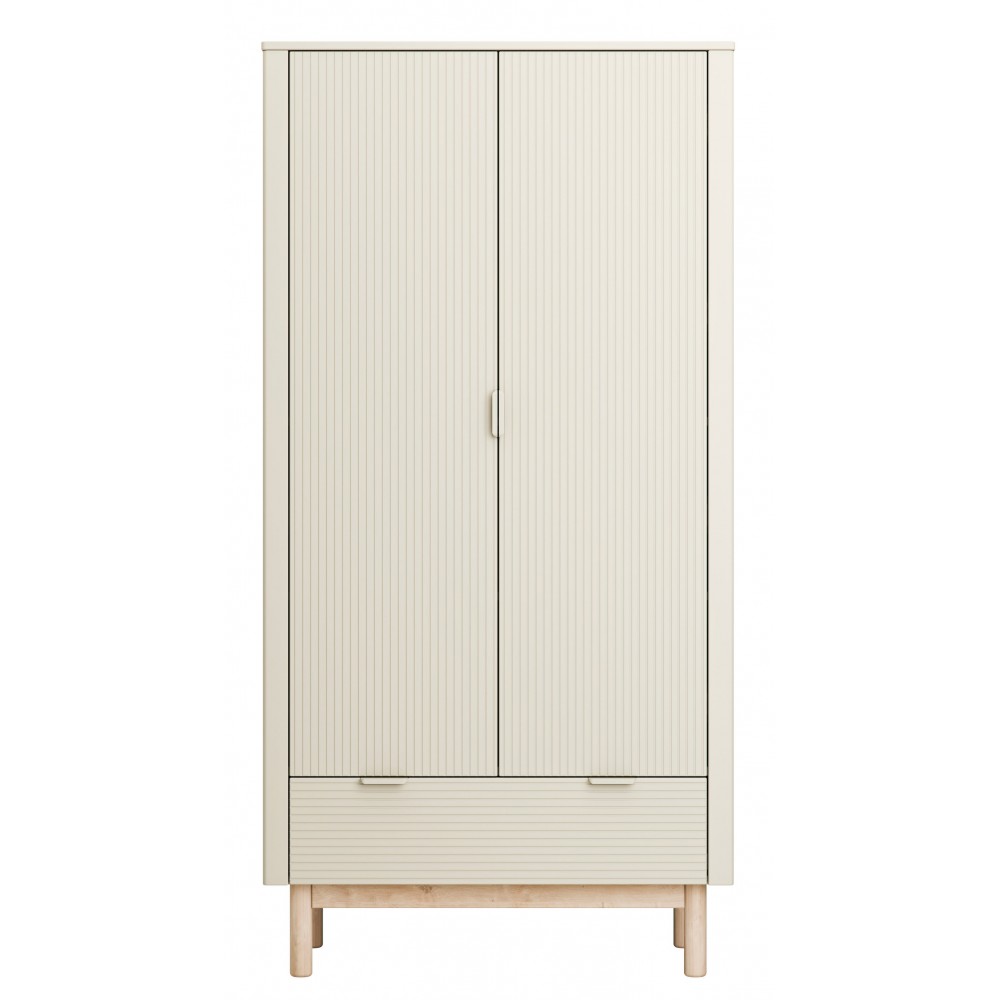 Ντουλάπα Miloo Δίφυλλη-Σαμπανί 100.2x52.4x197.8