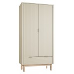 Ντουλάπα Miloo Δίφυλλη-Σαμπανί 100.2x52.4x197.8