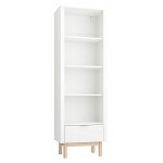Βιβλιοθήκη Miloo-Λευκό 65.2x42x197.8