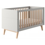 Βρεφικό Κρεβάτι Swin-140x70-Γκρί 144.4x76.5x89.4