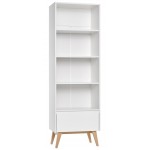 Βιβλιοθήκη Swin-Λευκό 65x42.4x199.5