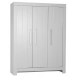 Ντουλάπα Calmo24 Τρίφυλλη-Γκρί 156.2x56x204.8