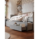 Καναπές Κρεβάτι Calmo24-90x200-Γκρί 205x97x88