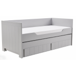 Καναπές Κρεβάτι Calmo24-90x200-Γκρί 205x97x88
