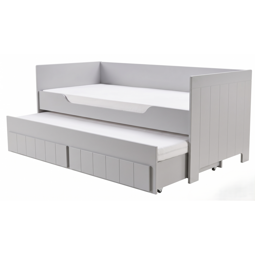 Καναπές Κρεβάτι Calmo24-90x200-Γκρί 205x97x88