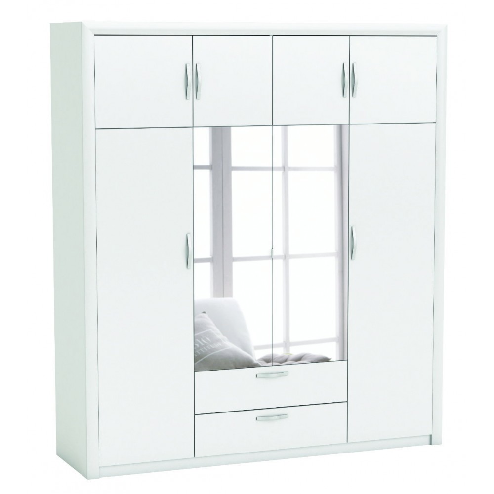 Ντουλάπα Odise-Λευκό 198x56.5x223.9