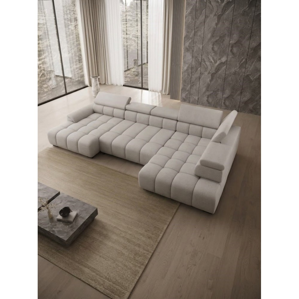 Γωνιακός Καναπές Alisia XL-Δεξιά 393x168x97