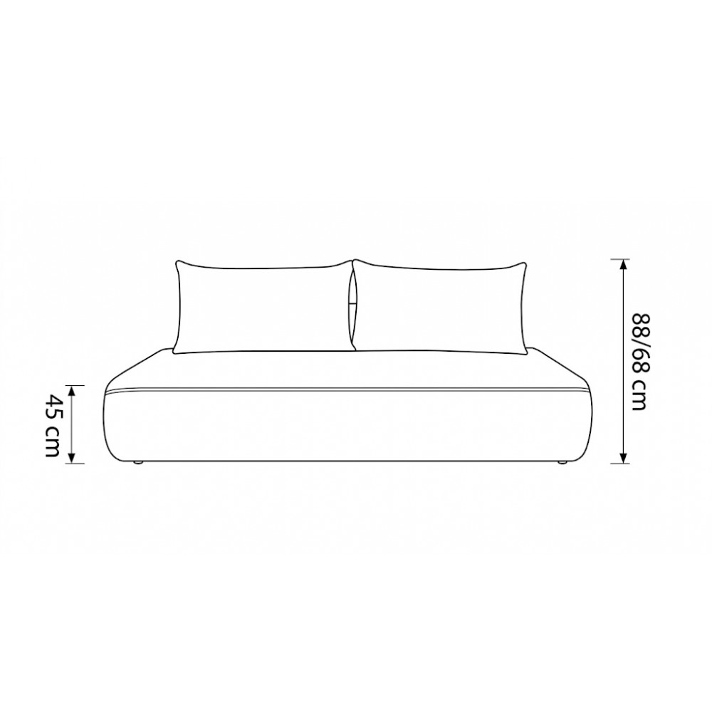 Καναπές Blomo Διθέσιος 235x108x68