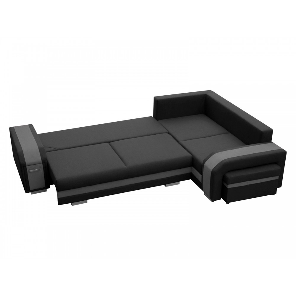 Γωνιακός Καναπές Assan-Ανθρακί-Δεξιά 305x205x90