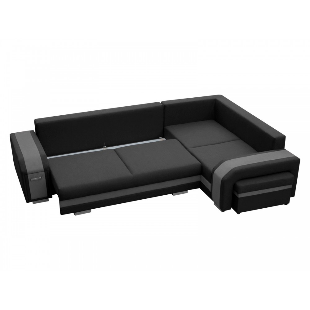 Γωνιακός Καναπές Assan-Ανθρακί-Αριστερή 305x205x90