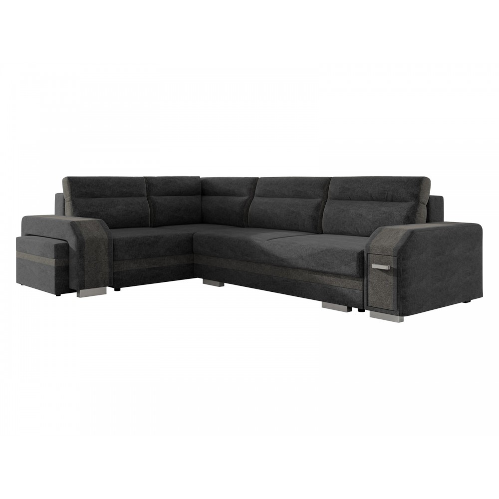 Γωνιακός Καναπές Assan-Μαύρο-Αριστερή 305x205x90