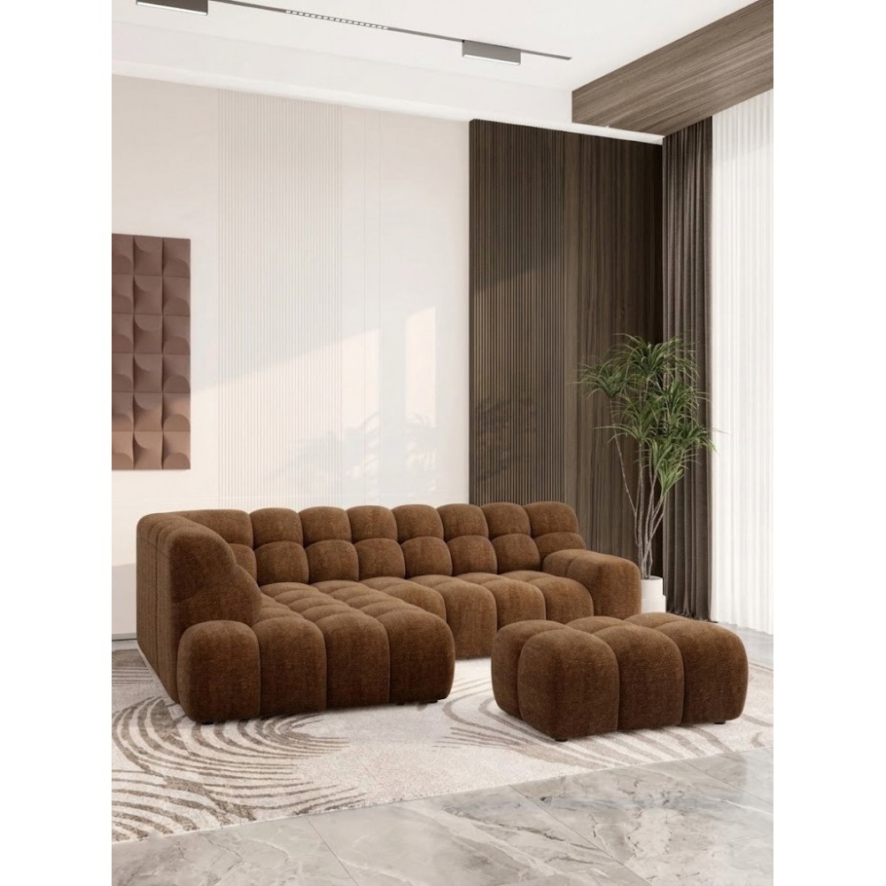 Γωνιακός Καναπές Campane L-Αριστερή 287x112x85