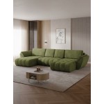 Γωνιακός καναπές Faro U-Λαδί 383x195x68