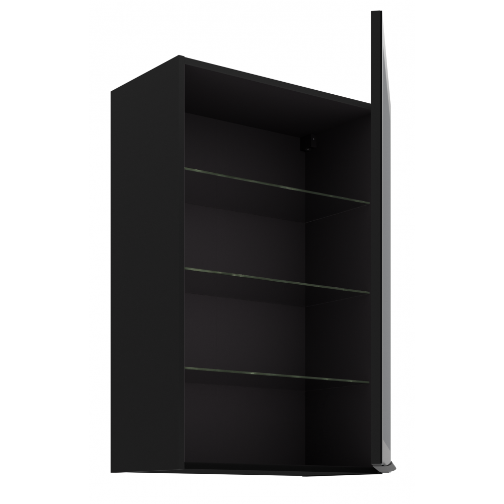 Κρεμαστή βιτρίνα Universal 60 GS 90 1F-Μαύρο 60x31x90