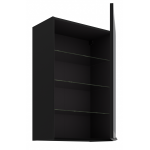 Κρεμαστή βιτρίνα Universal 60 GS 90 1F-Μαύρο 60x31x90