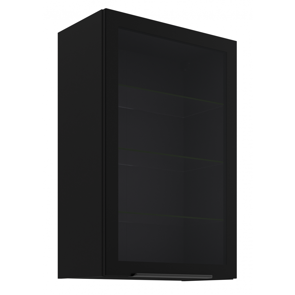 Κρεμαστή βιτρίνα Universal 60 GS 90 1F-Μαύρο 60x31x90