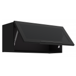 Κρεμαστή βιτρίνα Universal 80 GUS 36 MDF 1F-Μαύρο 80x31x36