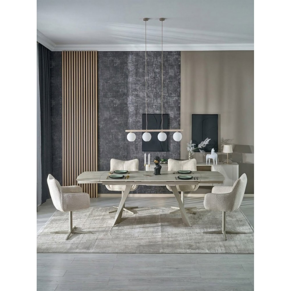 Τραπέζι Armani Επεκτεινόμενο-κασμιρ 90x77