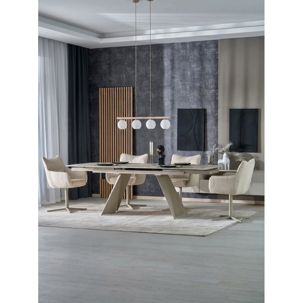 Τραπέζι Armani Επεκτεινόμενο-κασμιρ 90x77
