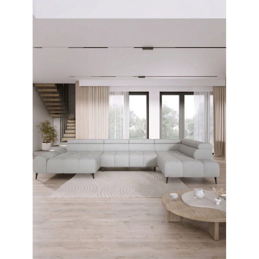 Γωνιακός Καναπές Santela XL-Δεξιά 377x180x76
